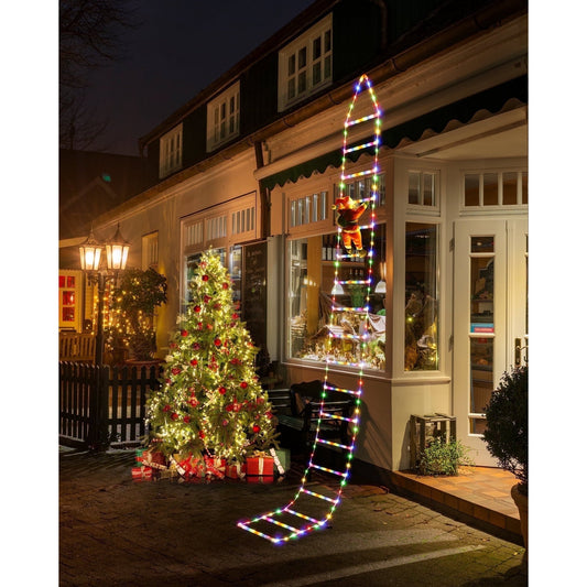 Climbing Santa Claus Ladder Lights — Magical Atmosphere for Your Home