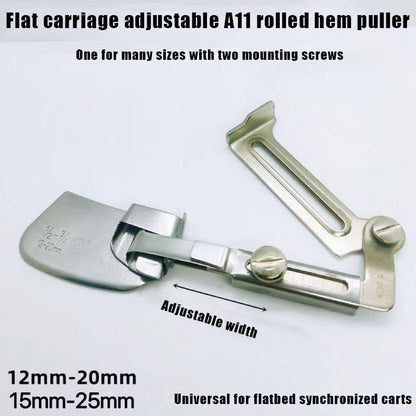 Adjustable Rolled Hem Foot for Precise Sewing Finishes