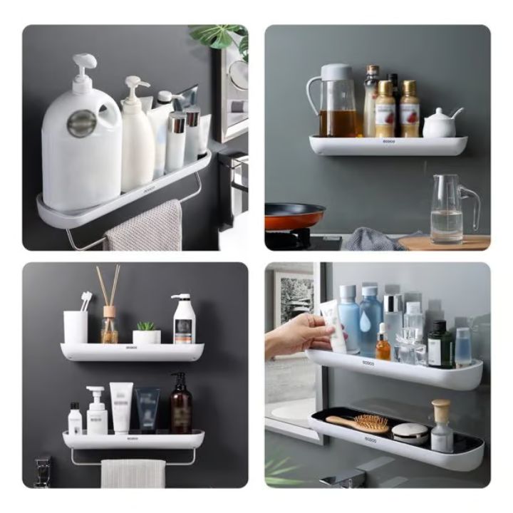 Bathroom Shelf – No Drilling Required