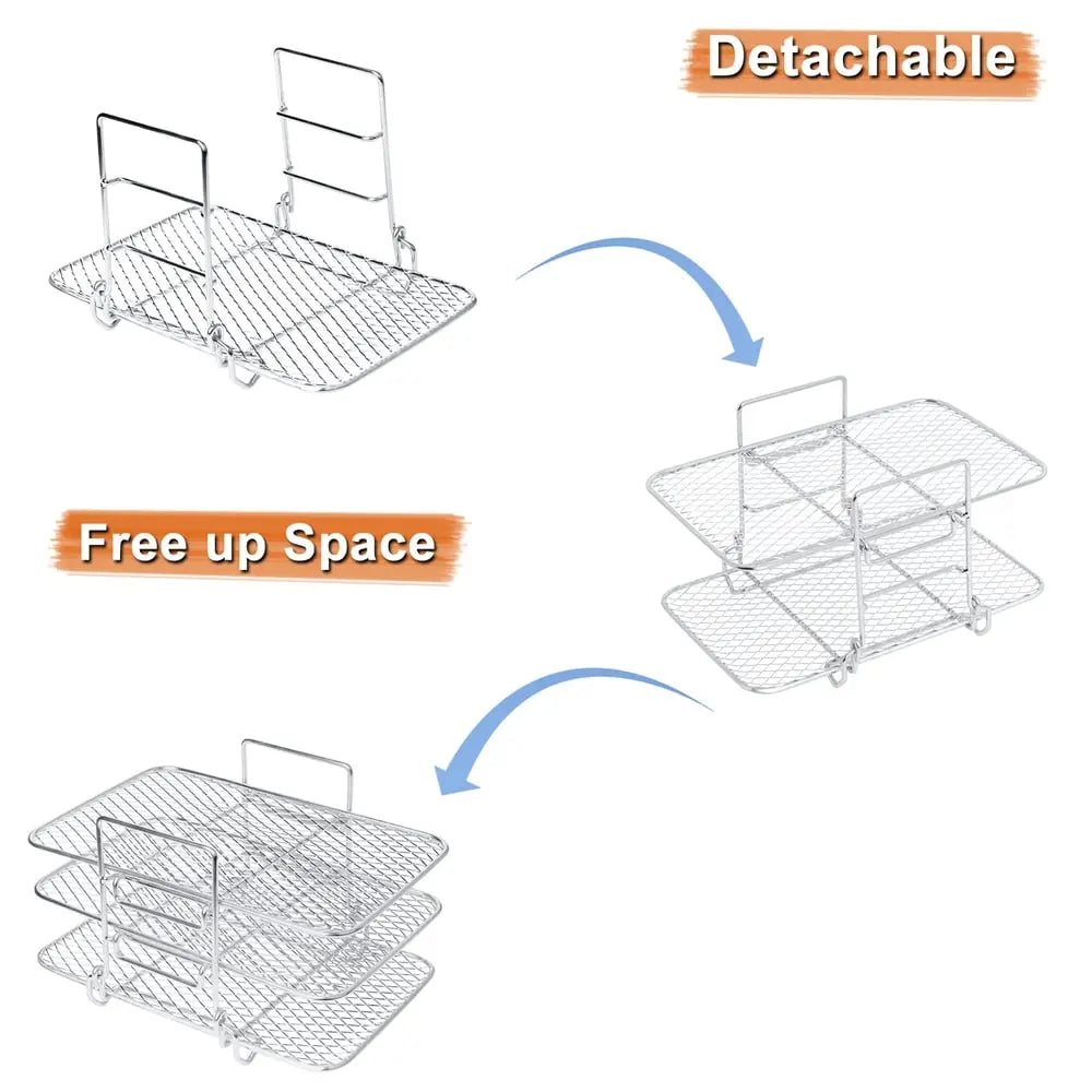 3-tier air fryer insert for even cooking