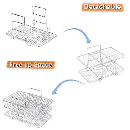 3-tier air fryer insert for even cooking