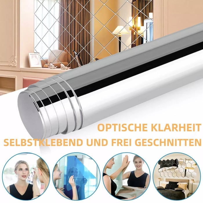 A mirror that won't break - self-adhesive mirror films🥰❤️ Zorenza