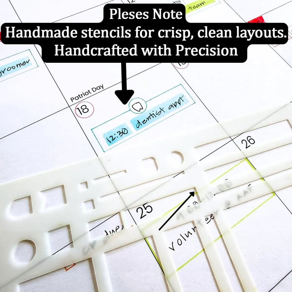 🔥Handmade Calendar Planner Stencil and 2026 Monthly Daily Weekly Study Planner(✨Same as in the video) Mivoza Deutschland