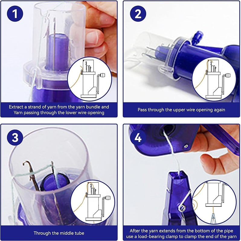 Rapid knitting machine for I-Cord — Fast I-Cord maker with perfect tension