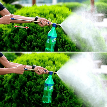 Garden Manual Bottle Sprayer Nozzle — Turn Beverage Bottles into Clever Garden Sprayers