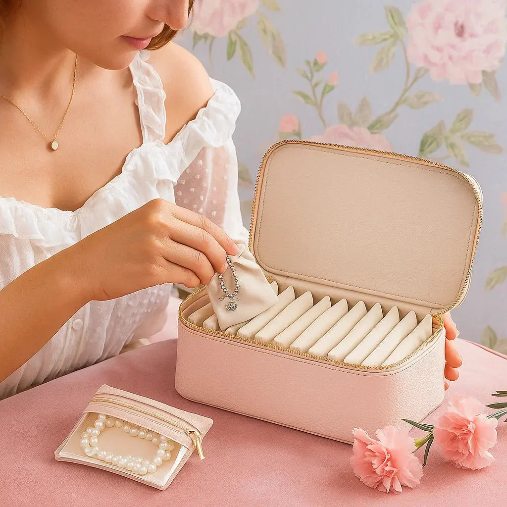Jewelry Box with Transparent Compartments – Organized and Protected Storage