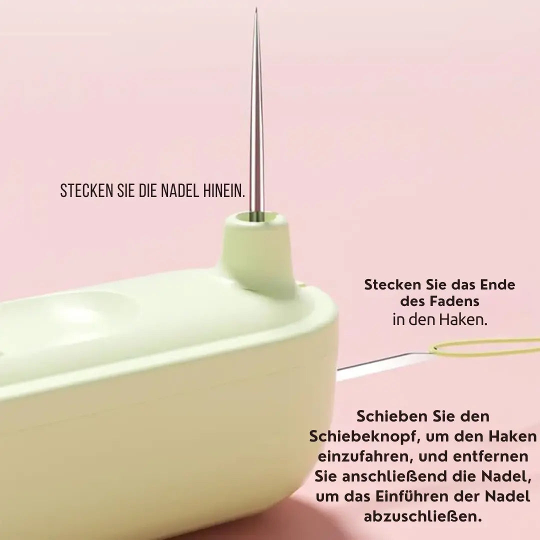 1+1 GRATIS | 2-in-1 Nadeleinfädler und Nahttrenner – Kompakt und Praktisch