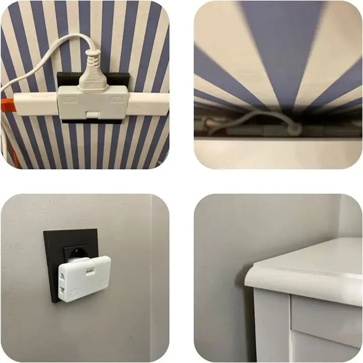 1+1 Gratis | 180° Drehbarer Mehrfachstecker – Kompakt & platzsparend