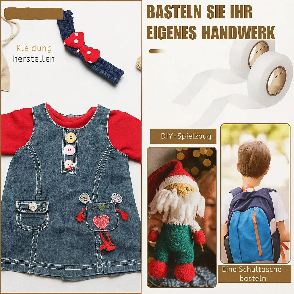 1+1 Gratis | Bügelband – saubere Säume ohne Nähen