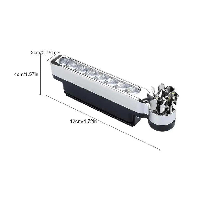 Luces LED para coche impulsadas por viento – Brillantes, resistentes a la intemperie y sin batería (paquete de 2)