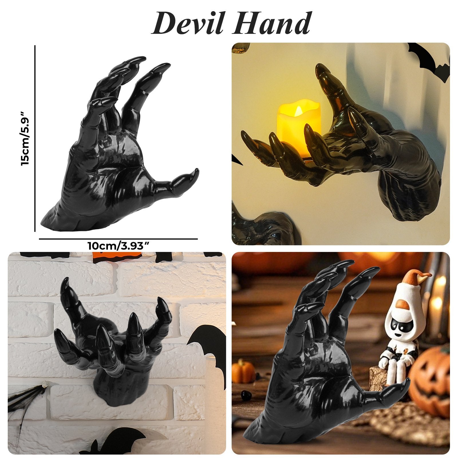 🎃👻Halloween Creepy Wall Mounted Reaching Hands - 3-Pack Decorations(1:1 reproduction) Mivoza Deutschland