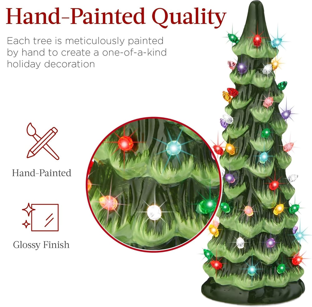 Christmas Tree Table Decoration — Atmospheric Light Completely Wireless 3-Piece Set