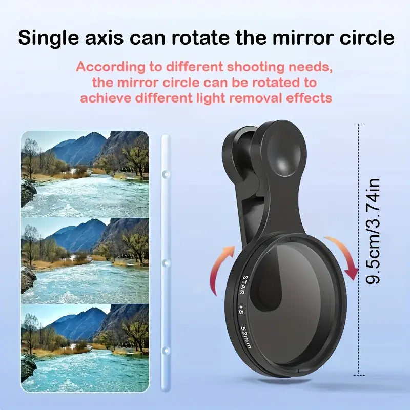52mm CPL Filter for Mobile Phone - Less Glare & Better Colors Mivoza Germany