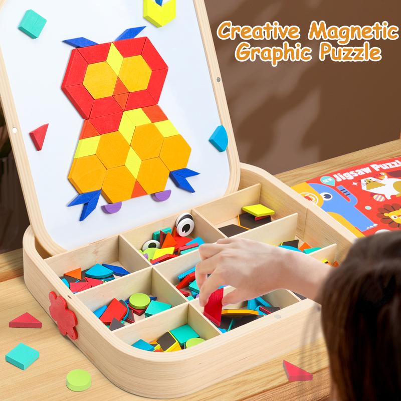 Wooden Magnetic Puzzle — Promoting Creativity and Self-Confidence