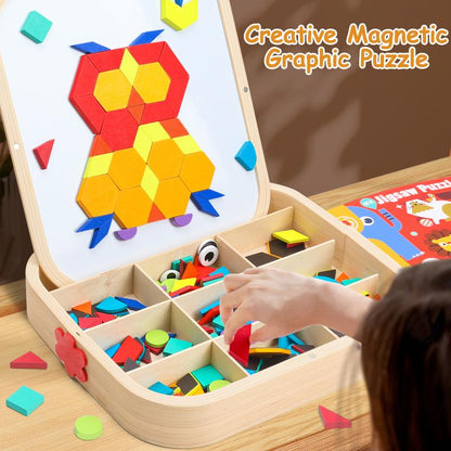 Wooden Magnetic Puzzle — Promoting Creativity and Self-Confidence