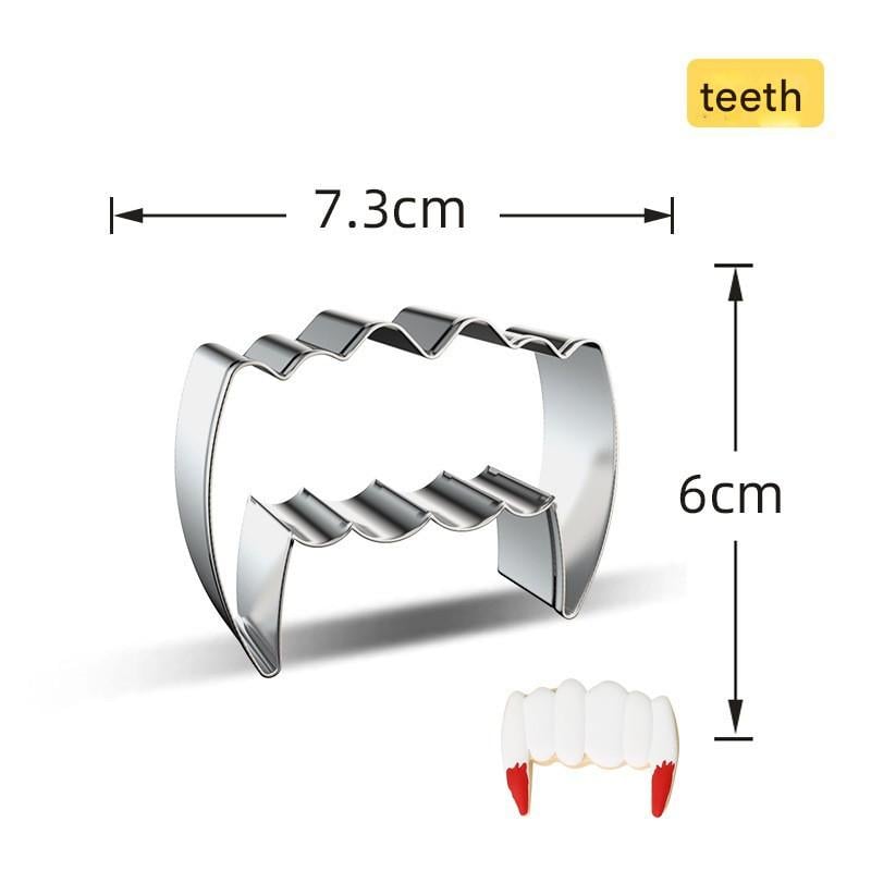 Halloween Cookie Cutters 7-Piece Set — Also for Pancakes, Cheese & Fruits