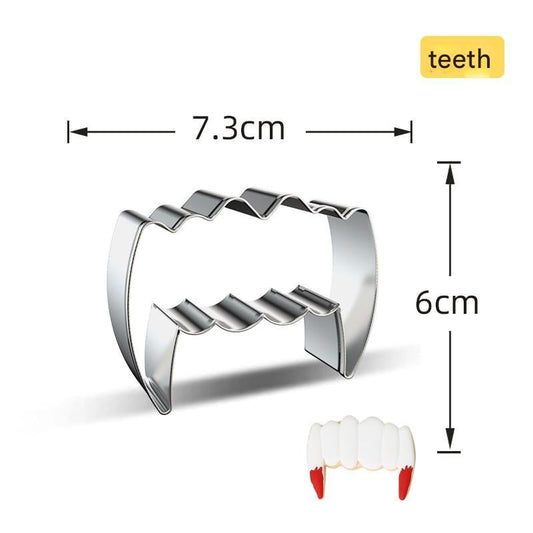 Halloween Cookie Cutters 7-Piece Set — Also for Pancakes, Cheese & Fruits