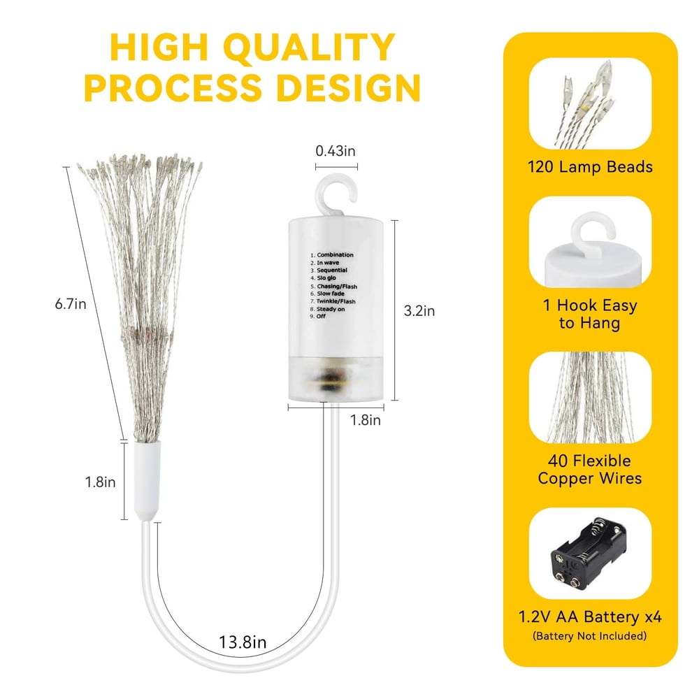 Starburst String Lights 3-Piece Set — Create a Dazzling Light Show