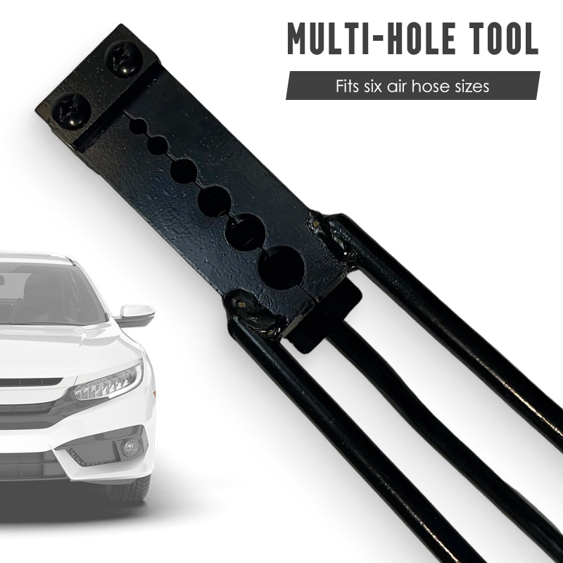 Multi-hole crimping tool — precise and fatigue-free work