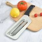 Stainless Steel Dual Blade Cutter - Multifunctional Slicer for Veggies