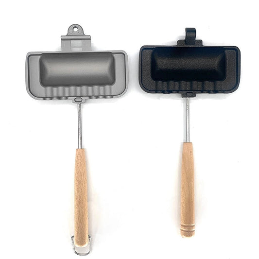 Double-sided Sandwich Pan – Non-stick Aluminum Breakfast Fryer