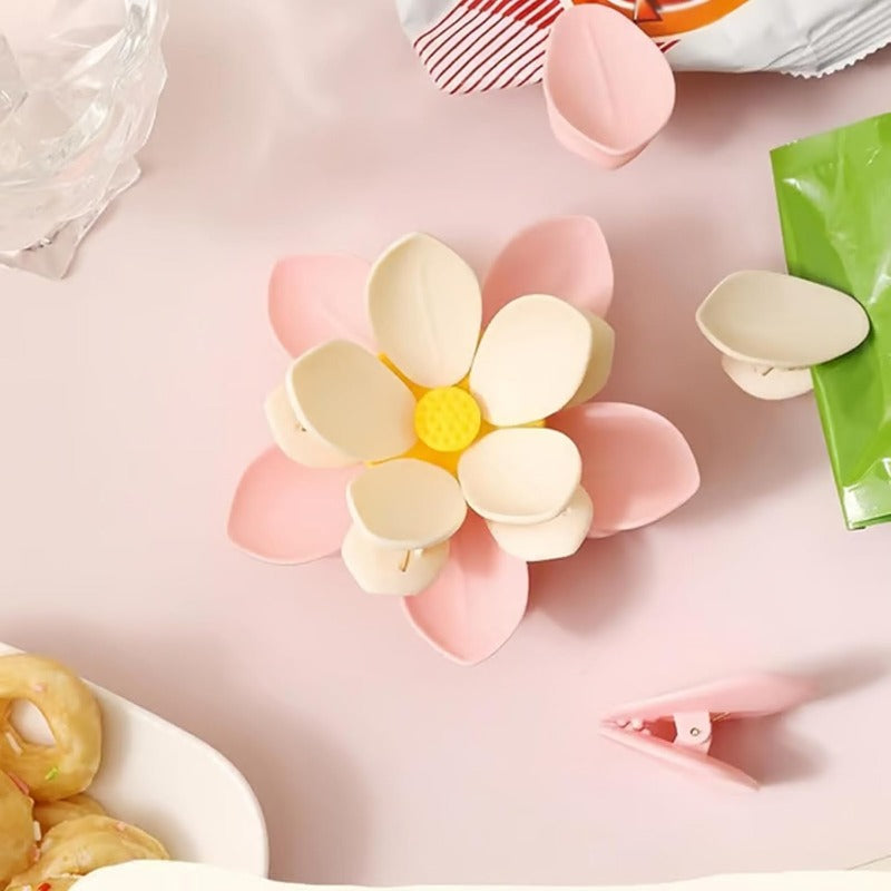 Magnetic Flower Clip — Stylish Organization and Fresh Snacks