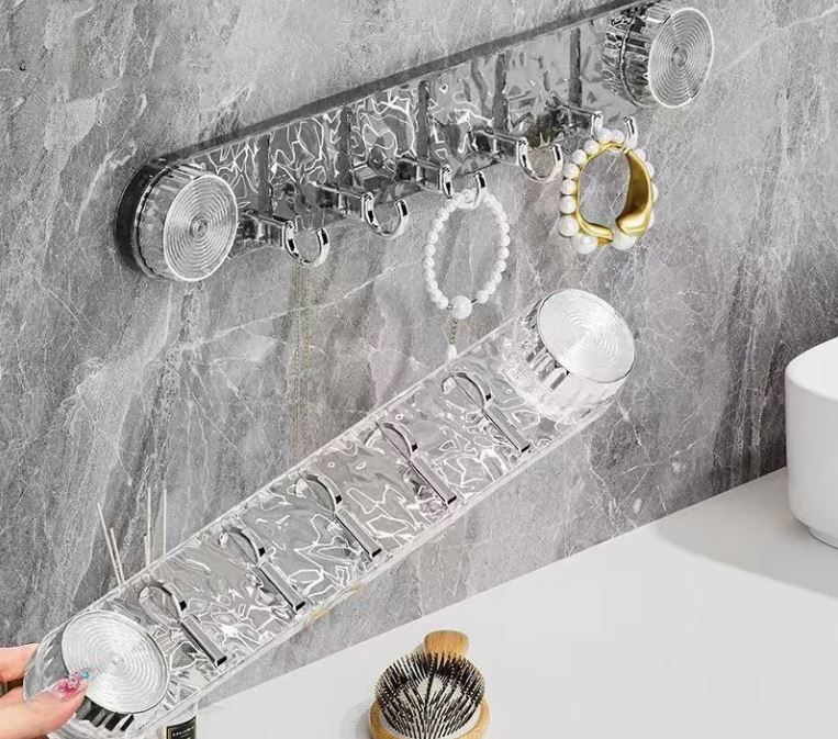 Rotatable Suction Cup Hook Rack — Quick Setup & Sleek Home Solution