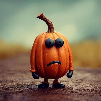 Pumpkin Garden Decoration Figurine — Autumn Highlight for Home & Garden
