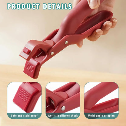 Silicone Grip Clip — Secure Hold Without Risk of Burns