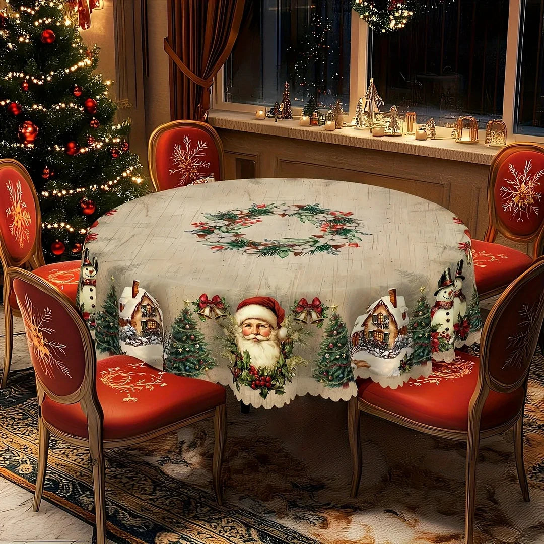 Christmas Tablecloth — Durable, Easy-Care & Colorfast