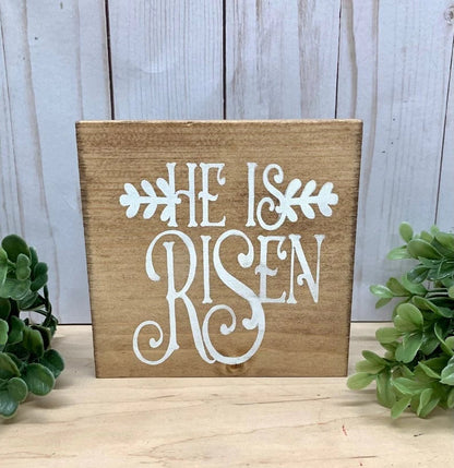 Easter Decoration Set Made of Wood — Symbol of Peace, Hope & New Beginnings 4-Piece Set