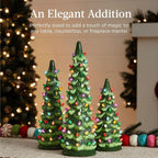 Christmas Tree Table Decoration — Atmospheric Light Completely Wireless 3-Piece Set