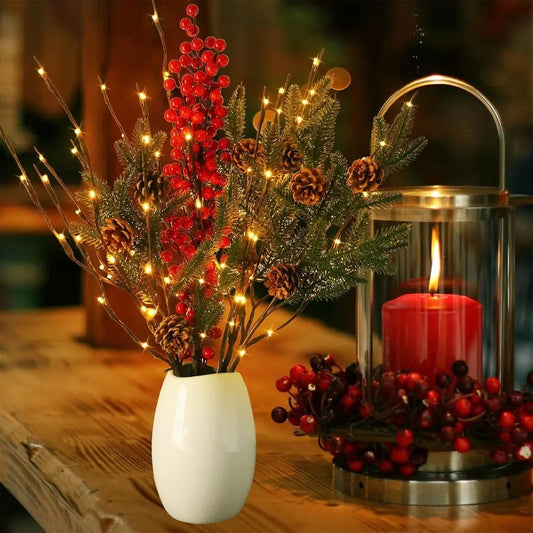 Battery-operated adjustable LED branch decoration ambient lighting (20 pieces)