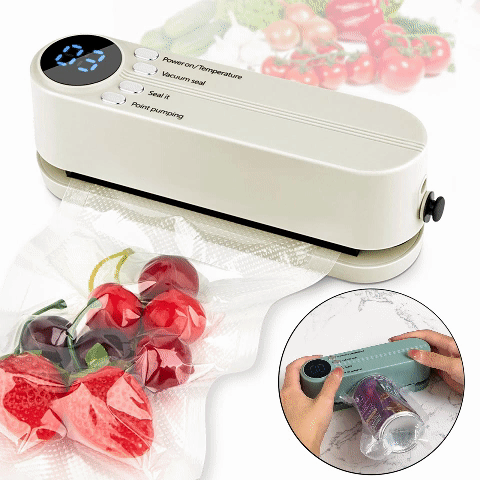 3-in-1 Cordless Mini Vacuum Sealer – Keep Your Food Fresh & More! Zorenza
