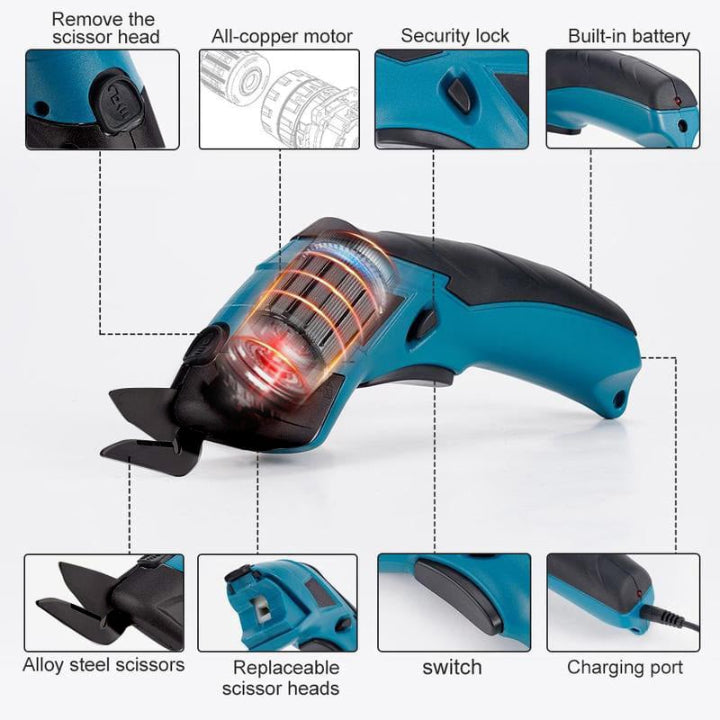 Wireless Electric Scissors — No More Tiring Manual Cutting