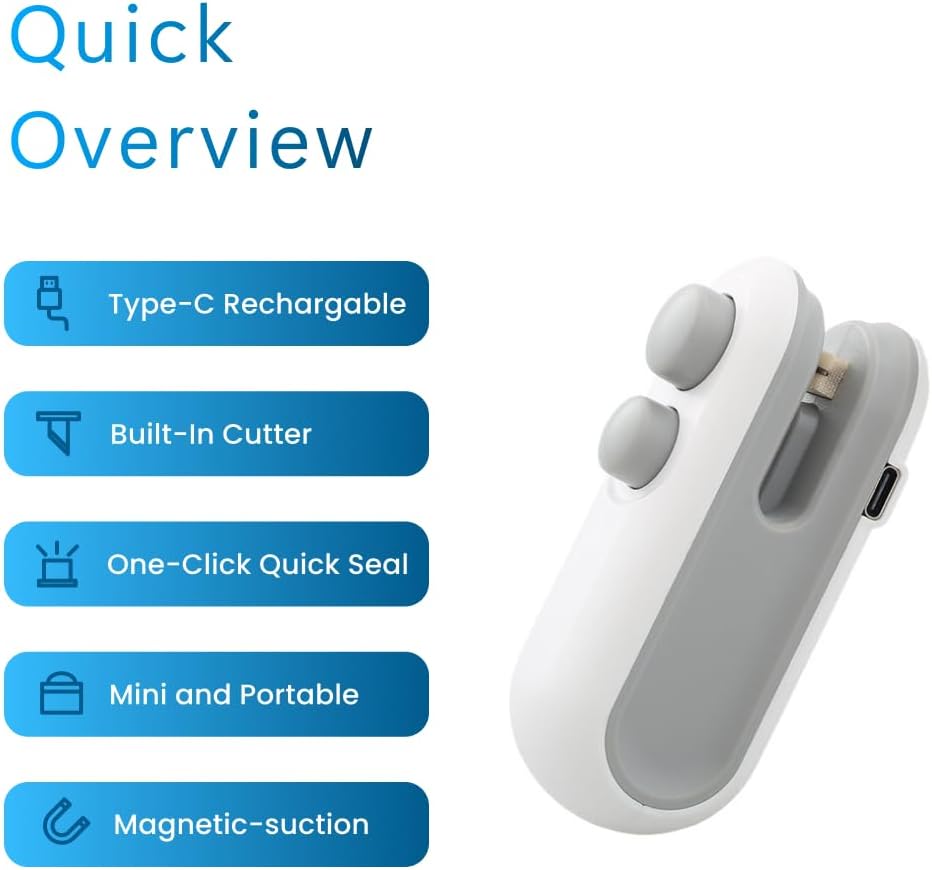 2-in-1 Bag Seal & Cutter for Fresh Snacks