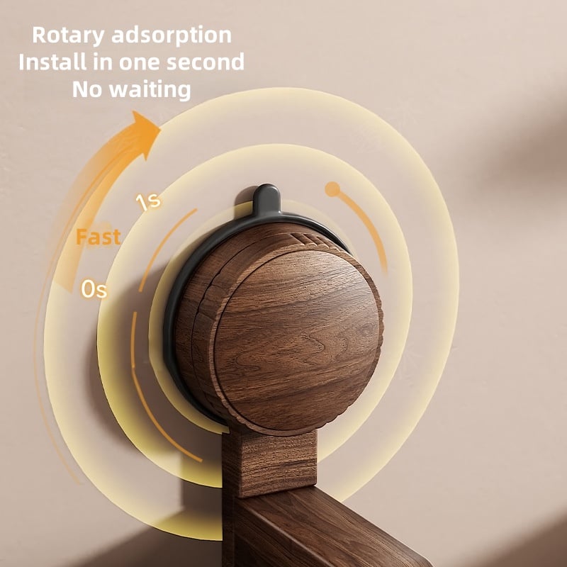 Suction Cup Walnut Paper Towel Holder Mivoza Deutschland