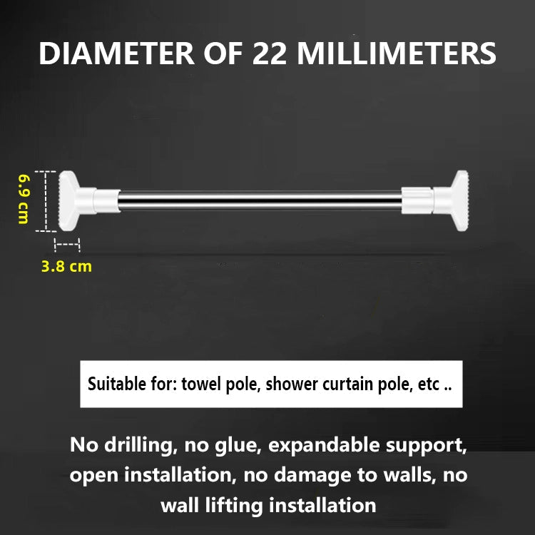 Adjustable Drill-Free Rod – Stainless Steel Curtain Rod