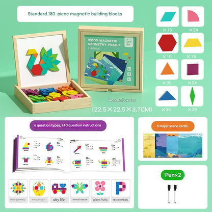 Wooden Magnetic Puzzle — Promoting Creativity and Self-Confidence