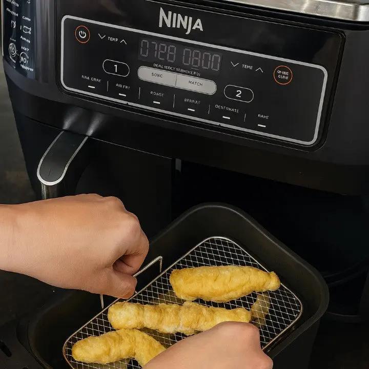 3‑Etagen Edelstahl Airfryer-Rack – Mehr Platz, Gleichmäßig Garen, Ohne Umdrehen!