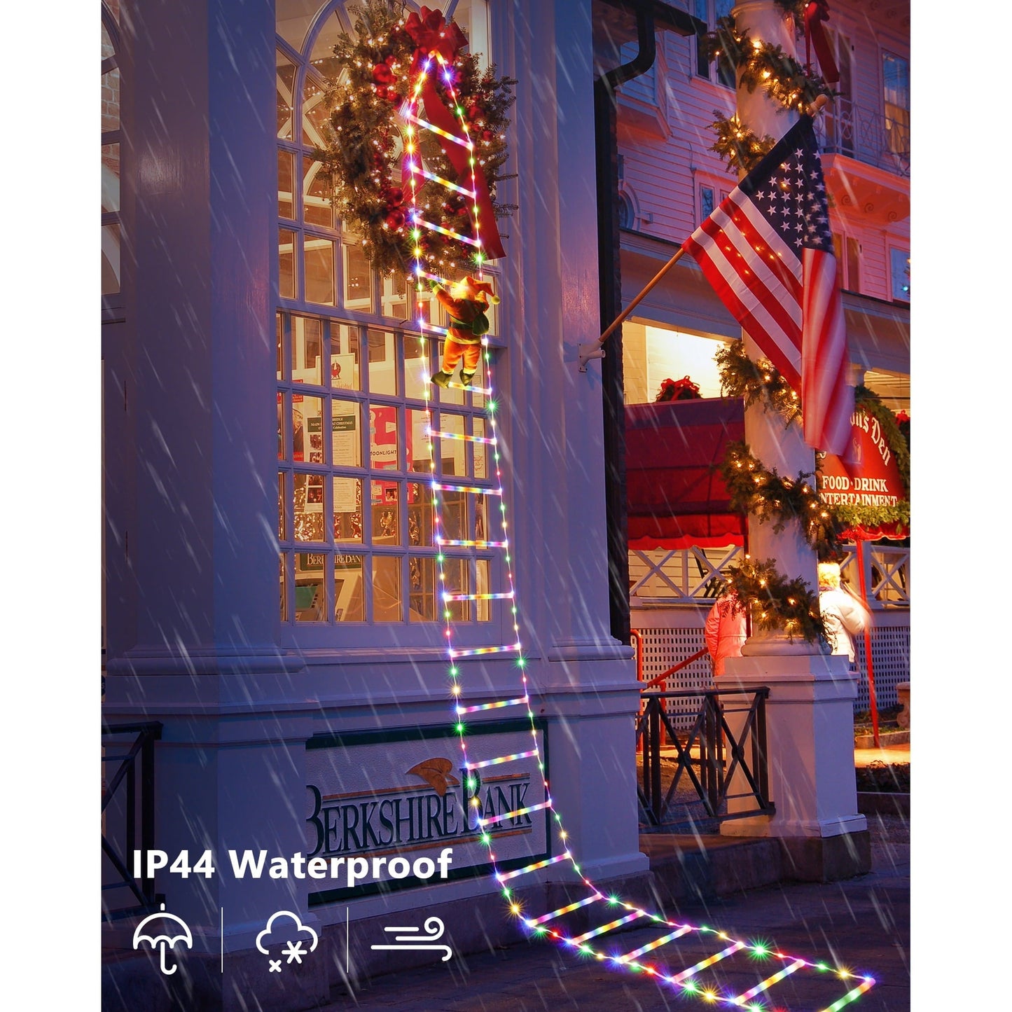Climbing Santa Claus Ladder Lights — Magical Atmosphere for Your Home
