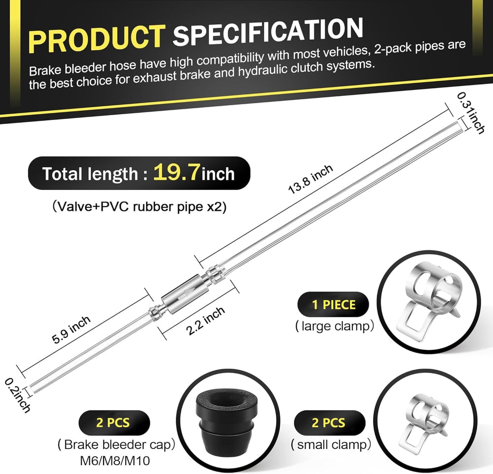 Brake Bleeding Kit — Effortlessly Ensure Safe Braking Performance