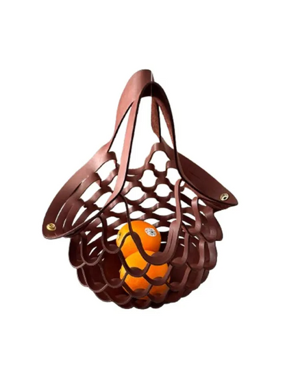 Handcrafted Leather Foldable Tote Bag – Shape-malleable, Lightweight Bag