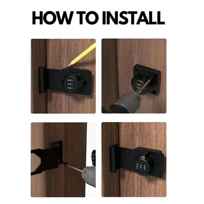 Keyless Secure Lock — Stainless Zinc Alloy with 1000 Codes