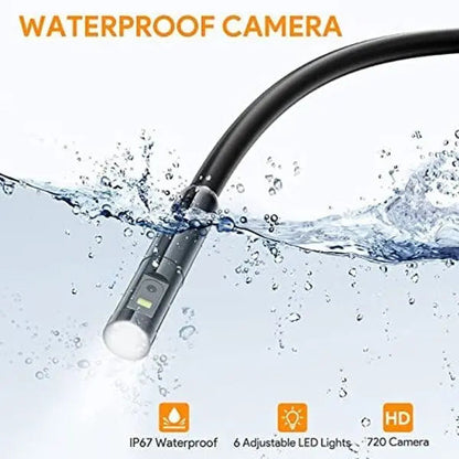 Waterproof Endoscope Camera — HD Inspection Camera with 5m Cable