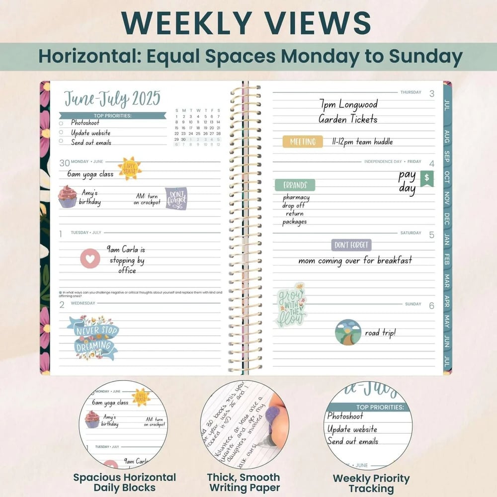 🔥Handmade Calendar Planner Stencil and 2026 Monthly Daily Weekly Study Planner(✨Same as in the video) Mivoza Deutschland