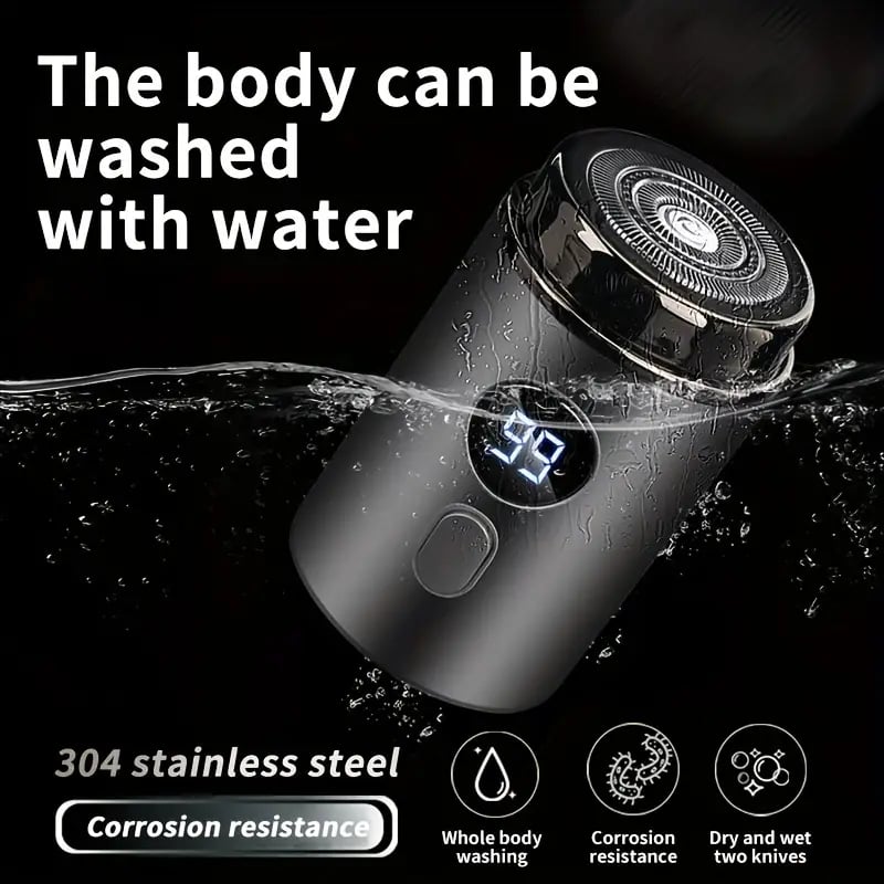 Mini Electric Shaver — Portable Waterproof Grooming Device with 15 Blades