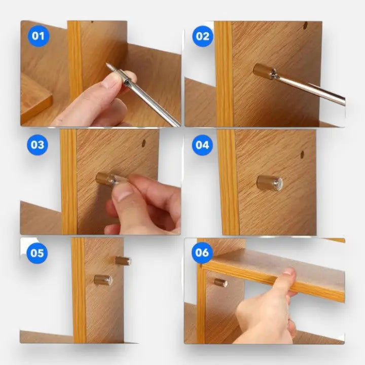 40-Piece Self-Drilling Shelf Supports