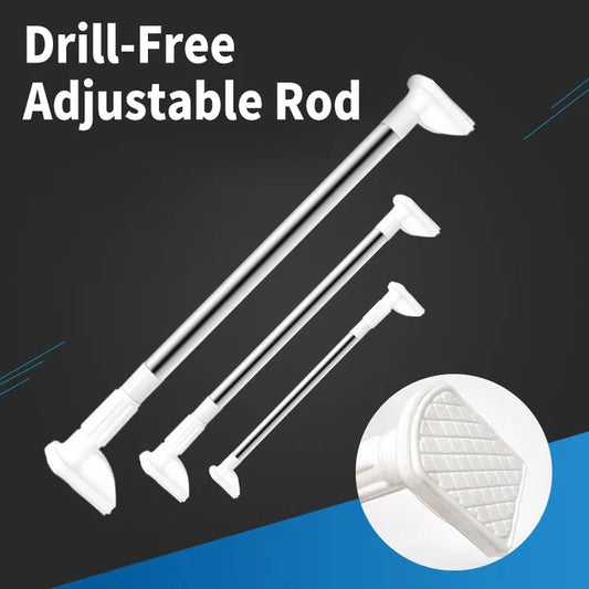 Adjustable Drill-Free Rod – Stainless Steel Curtain Rod
