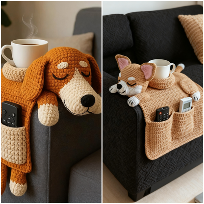 Handmade Crochet Dog Sofa Organizer Mivoza Deutschland